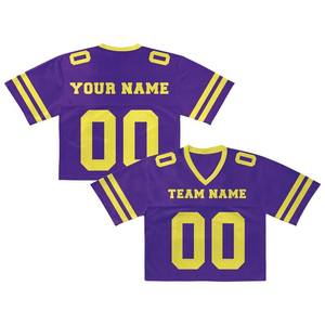 Camiseta Deportiva Personalizada de Fútbol Americano para Mujer, Uniforme de Animadora con Nombre y Número de Equipo Personalizados, Ropa Deportiva para Niñas - Product Image 6