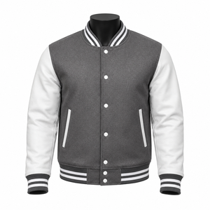 Chaquetas Varsity de Béisbol Bordadas con Logotipo Personalizado para Hombre, Chaquetas Varsity Vintage de Alta Calidad con Diseño Personalizado para Equipos Universitarios - Product Image 1