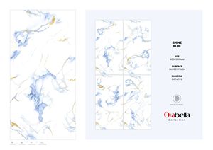 กระเบื้องพอร์ซเลนหรูหราสไตล์เมือง ขนาด 60x120 ซม. 600x1200 มม. 24x48 นิ้ว ผิวมันเงา ขนาดใหญ่พิเศษ คุณภาพพรีเมียม สำหรับตกแต่งภายในโดยนักออกแบบ - Product Image 4