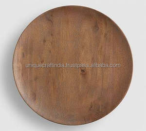 Platos para servir de madera pulida superventas | Vajilla ultrasuave, duradera y ecológica para restaurantes, hogares y catering - Product Image 2