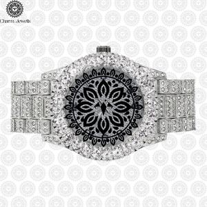 Reloj de Pulsera Charm Jewels de Acero Inoxidable con Bisel de Diamantes, Cristal de Zafiro, Cuarzo Analógico, Reloj de Lujo para Mujer - Product Image 1