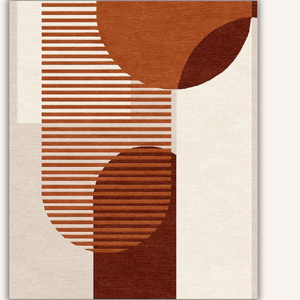 Tapis géométrique en laine et viscose matelassé à la main Paul, tapis de sol contemporain fait main, fournisseur en gros et fabricant en Inde - Product Image 2