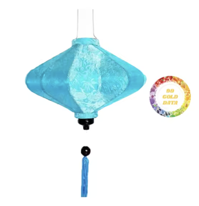 Linterna artística de seda hecha a mano en Vietnam, linterna de tela para iluminación, ideal para bodas elegantes, festivales, fiestas, decoración del hogar y jardín. - Product Image 2