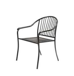 Durable Minimalist Black Steel Mesh Side Chair Modern Home <b>Stool</b> and Ottoman for Indoor Outdoor Use - Product Image 4