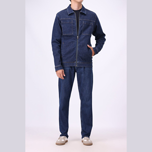 Veste en jean pour homme en molleton 100% coton, article tendance, séchage rapide, style hip-hop, broderie, vente en gros - Product Image 6