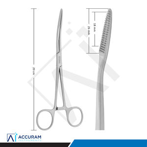 Pinzas de Curar Accuram Gross Maier Curvas de 20 cm, de Acero Inoxidable, Instrumentos Quirúrgicos Dentales y Médicos para Sujetar Tejidos y Hemostasia - Product Image 4
