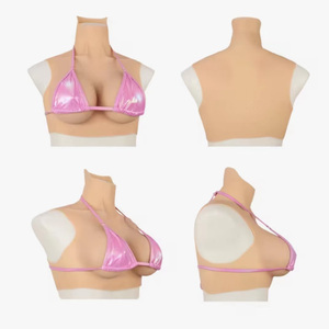 Seins en silicone de simulation demi-corps pour transsexuels, travestis et hommes travestis en femme - Product Image 3