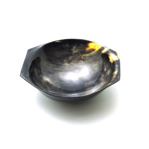 Bol décoratif en corne de buffle véritable de style premium, bol de service en corne, saladier en corne à prix de gros avantageux - Product Image 1