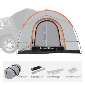 Tenda da Campeggio per SUV con Strato Antipioggia, Tenda per Camion a Doppio Strato 8FT PU2000mm per 2 Persone, Borsa per il Trasporto Inclusa - Product Image 6