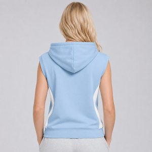 New Arrival Women <b>Sleeveless</b> <b>Hoodie</b> Custom Logo Soft Cotton Fleece Breathable Comfortable Casual Streetwear <b>Hoodie</b> Wholesale - Product Image 6