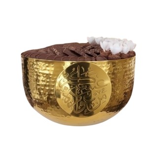 Bandeja de Metal con Acabado Dorado de Diseño Moderno para Servir Pasteles, Plato de Exhibición de Dulces de Calidad Deluxe para el Hogar y Eventos, Precio Accesible - Product Image 2