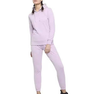 Conjunto Deportivo de Invierno para Mujer de Alta Calidad, con Cierre, Holgado, Cintura Alta Elástica, Pantalones y Top de Dos Piezas - Product Image 3