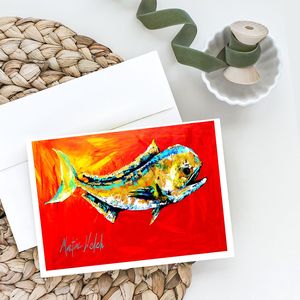 Danny Dolphin Fish Lunatique A7 Taille 5x7 Cartes de vœux vierges Lot de 8 Enveloppes incluses - Product Image 2