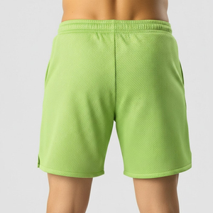 Shorts en maille pour homme, design personnalisé, vêtements d'été, service OEM, séchage rapide, écologiques, anti-UV, respirants, motif uni - Product Image 1