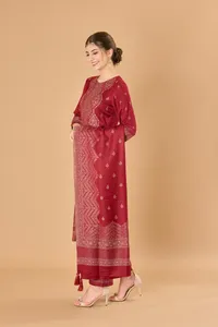 Safaa Winter Premium Acrowool Woven Unstitched Ladies <b>Dress</b> Material with Stole <b>woollen</b> suits <b>dress</b> material Winter - Product Image 5
