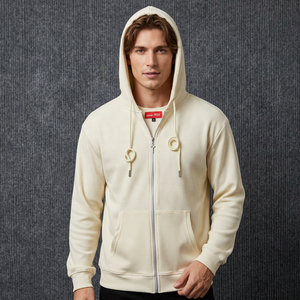 Mode masculine - Sweat-shirt à capuche imprimé 100% respirant et confortable, taille plus, décontracté, sweat-shirt à capuche avec fermeture éclair - Product Image 1