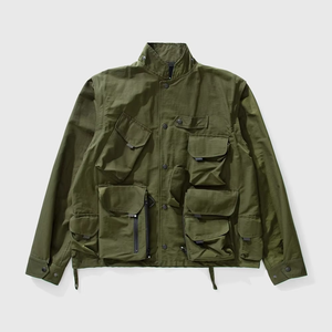 Chaqueta de Pesca Modular 3 en 1 Personalizada con Mangas Desmontables, Multibolsillos, Impermeable, Cortavientos, de Lona, para Exteriores - Product Image 4