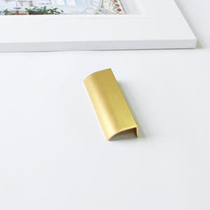 Hot Selling Modern Aluminum Alloy <b>Pull</b> Cabinet Handle <b>Gold</b> Wardrobe Nightstands Furniture Hardware Knob for Kitchen Bathroom - Product Image 6