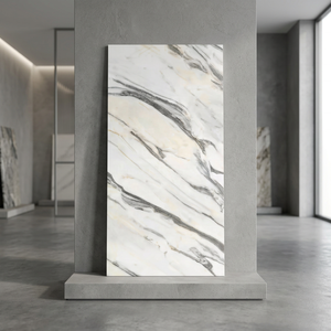Viola Statuario, Gran Oferta, Azulejos de Porcelana de 80x160cm, Azulejos Brillantes para Piso y Pared, Baño, Cocina, Formato Grande, Duraderos, Resistentes a los Ácidos - Product Image 2