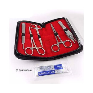 Juego de Instrumentos Quirúrgicos Ortopédicos de 15 Piezas, Kit de Entrenamiento con Heridas Simuladas, Instrumentos Quirúrgicos de Acero Inoxidable para Estudiantes de Odontología, con Certificación CE - Product Image 1