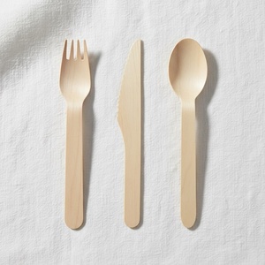 Heavy Duty 155mm Disposable Birchwood Fork Strong Design For Hot And Cold Meal Pack of 100 Pieces Takeaway & Fast Food Packaging - Product Image 1