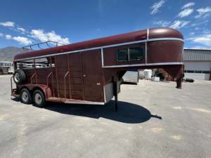 New Hot Selling Heavy Duty Gooseneck Livestock Transport <b>Trailer</b> Cattle Horse <b>Farm</b> Animal Hauling Travel <b>Trailer</b> Belgium - Product Image 6