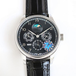 Reloj Mecánico Automático de Lujo para Hombre con Bisel Plateado de Diseño Exquisito y Calendario Perpetuo, Ideal para Viajes Casuales y Desplazamientos Diarios - Product Image 1