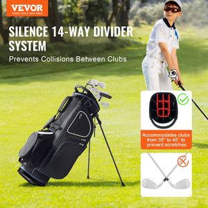 Borsa da Golf Premium a 14 Scomparti con Supporto, 35+11 Tasche, Manici Resistenti - Product Image 2