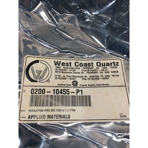 Tuyau isolant AMAT 0200-10455, Quartz Tier IV - Équipements et pièces semi-conductrices de renommée mondiale à la confiance de la communauté - Product Image 1