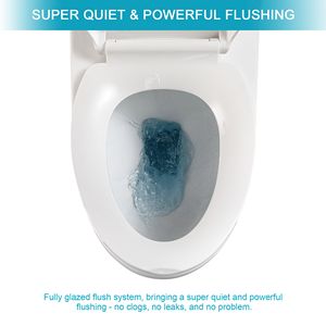 WC in ceramica monopezzo con singolo filo e seduta di chiusura morbida - Product Image 5