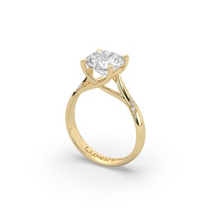 Bague de fiançailles Luxe Luxeshine pour femme, diamant de laboratoire 2,54 carats VS1 certifié IGI, brillant, en argent sterling 925, jaune rose - Product Image 4