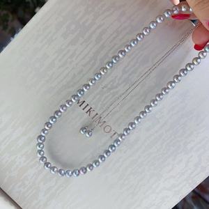 Collier en perles naturelles d'or Yuhuang, fabricant en gros, 4-5 mm, taille exquise, presque circulaire, forte luminosité - Product Image 1