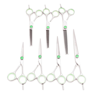 Ciseaux de coiffure professionnels double face en acier inoxydable de qualité supérieure 2026, affûtés pour usage domestique et fournitures de salon de beauté - Product Image 1