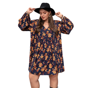 Mini vestido estampado de verano para mujer, ligero, para uso diario - Product Image 4