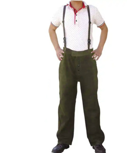 Cowhide <b>Split</b> Leather Industrial Safety Breathable Welding <b>Trouser</b> Fire Resistant CE Certified JNM SAFETY LEATHER - Product Image 3