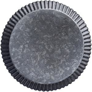 Plateau de service en métal galvanisé avec poignées en corde de jute naturelle, plateau rond décoratif en fer pour la décoration et l'organisation de la maison - Product Image 3