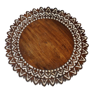 Organizador giratorio Lazy Susan de madera con bajo Moq para encimera, estantes de almacenamiento de despensa, contenedor de alimentos, estante giratorio para especias, bandeja de exhibición de alimentos - Product Image 1