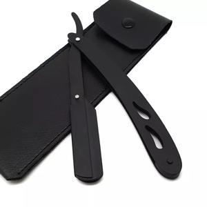 Rasoir droit professionnel en acier inoxydable avec manche en bois, vis réglable, lame unique, pour barbier, rasage corporel et toilettage - Product Image 6