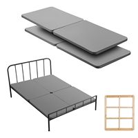 Support de matelas en bois Queen Size Bunkie Board 1,5 pouce pour sommiers à lattes, en tissu Oxford 200D, montage facile