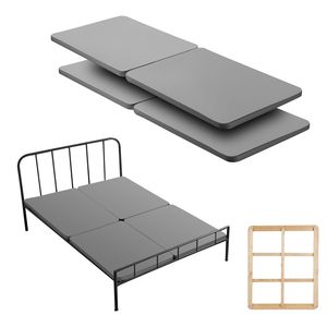 Base per Materasso Queen Size, Doghe da 1,5 Pollici, Tessuto Oxford 200D, Supporto per Materasso in Legno, Facile Montaggio - Product Image 1
