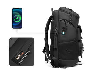 Mochila Deportiva Expandible de Oxford con Cierre, Compartimento Ventilado para Zapatos, para Tenis, Bádminton, Viajes, Gimnasio, Unisex - Product Image 4