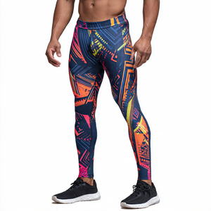 Leggings de compression par sublimation pour le fitness et le yoga, pantalons ajustés unisexes pour le basketball - Product Image 5