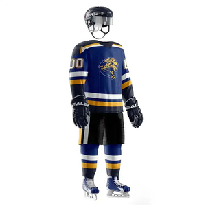 Ensemble de maillots et pantalons de hockey sur glace respirants de qualité supérieure, design personnalisé, service OEM, prix de gros direct d'usine, hockey sur glace - Product Image 2