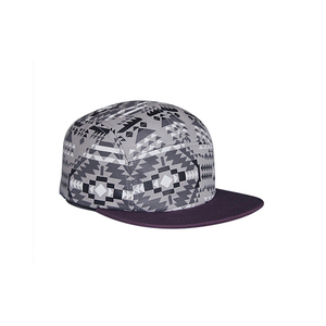Gorra de hombre con patrón geométrico, estilo urbano, visera morada, tela de malla transpirable, gorra informal de primavera/verano para venta en línea - Product Image 1