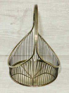 Deluxe Quality Gold Polished Handmade Fruit and <b>Vegetable</b> <b>Basket</b> Top Selling Tableware for Home Kitchen Stylish <b>Storage</b> Use - Product Image 3