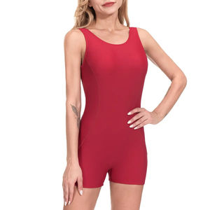 Traje de Baño Personalizado de Una Pieza para Mujer, Spandex/Poliéster, Corte Alto, Escote en V, para Playa y Deportes - Product Image 2