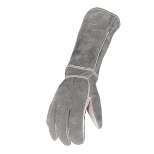 Gants de sécurité en cuir de vachette pleine fleur de qualité supérieure, usage général, robustes, résistants aux étincelles et au feu, pour le soudage TIG - Product Image 6