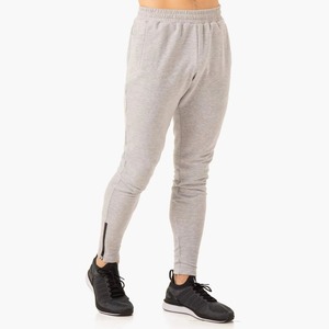Men's Lightweight Elastic Waist Canvas Formal Flare <b>Joggers</b> Sweatpants <b>Stacked</b> Trousers - Product Image 3