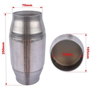 Convertitore Catalitico Universale in Metallo 3" Ingresso/Uscita ad Alto Flusso Nuovo in Acciaio Inossidabile per Benzina - Product Image 2
