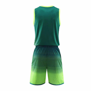 Uniforme de basketball unisexe respirant, antibactérien, à séchage rapide, imprimé, grande taille, logo avant personnalisable, nom de l'équipe, poids 100% - Product Image 3